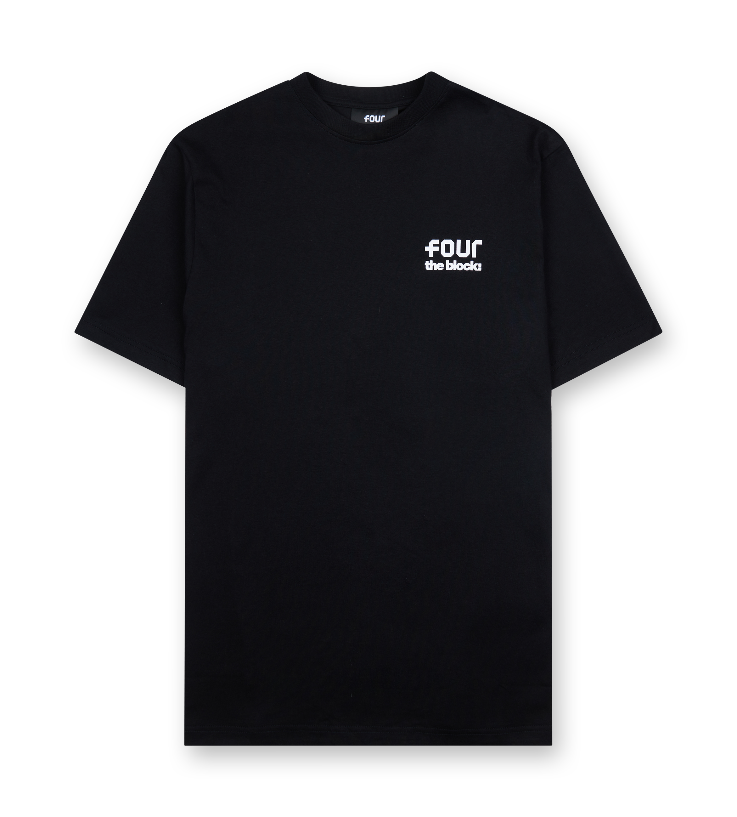 FOUR x The Block Logo T-shirt Black