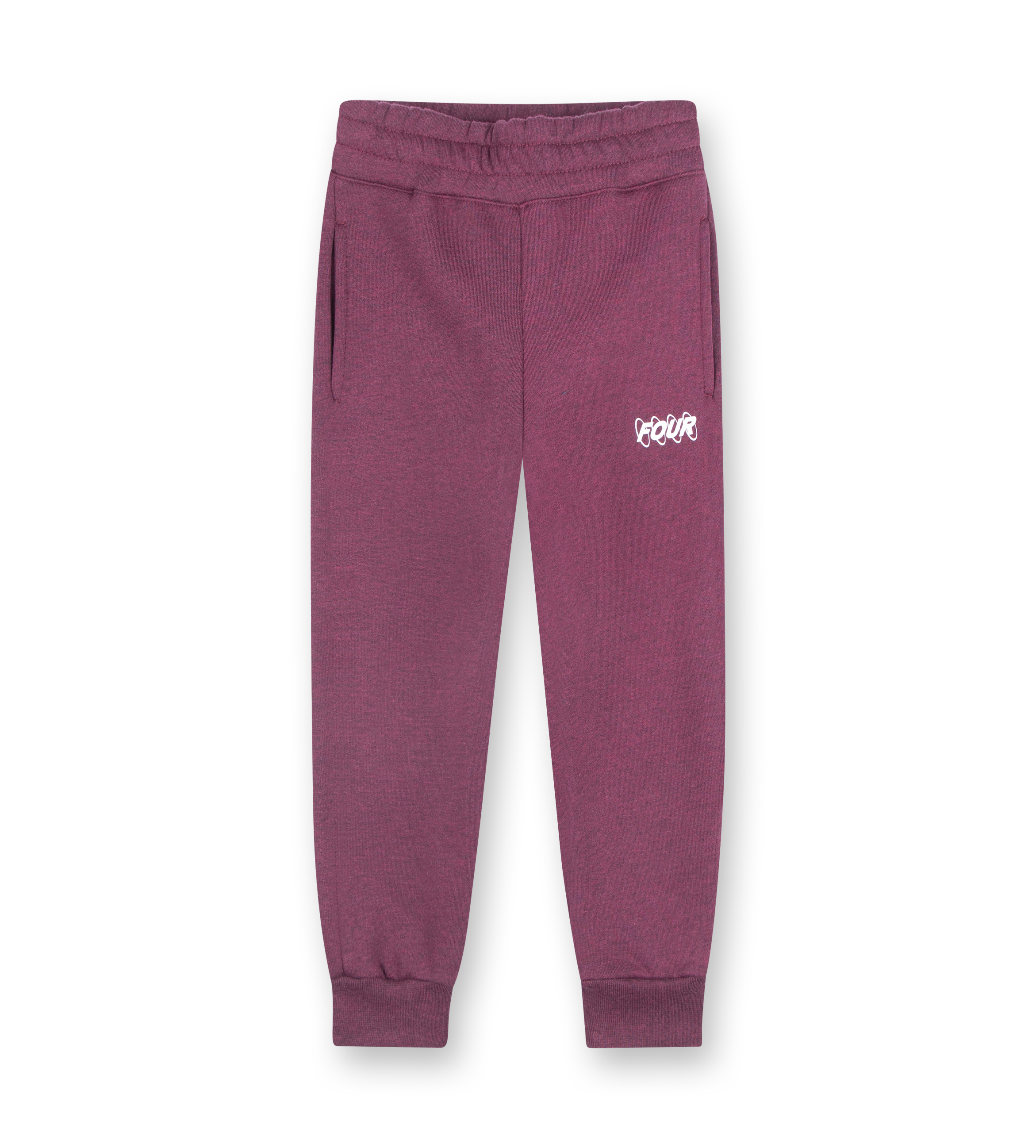 Kids Circles Logo Sweatpants Red Melange