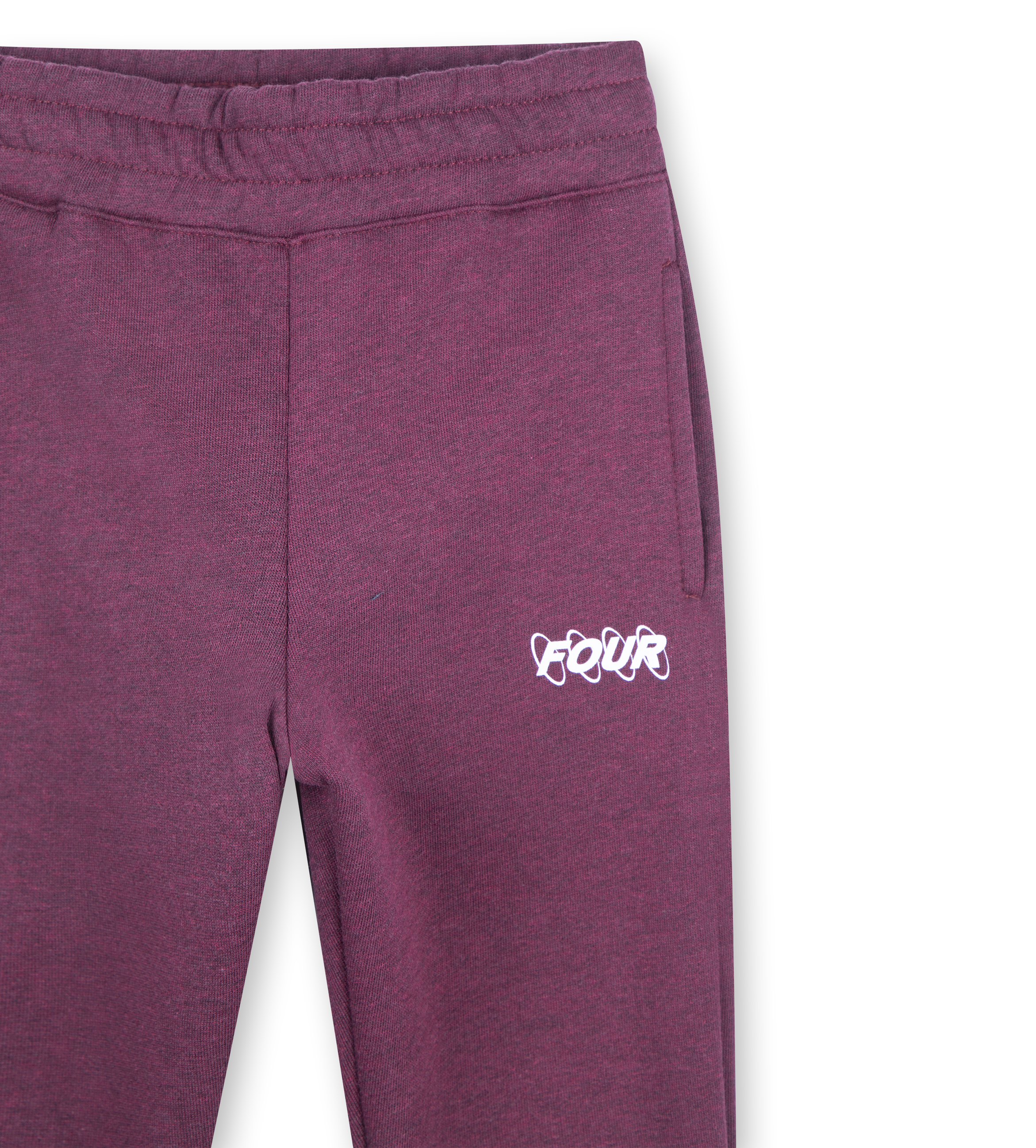 Kids Circles Logo Sweatpants Red Melange