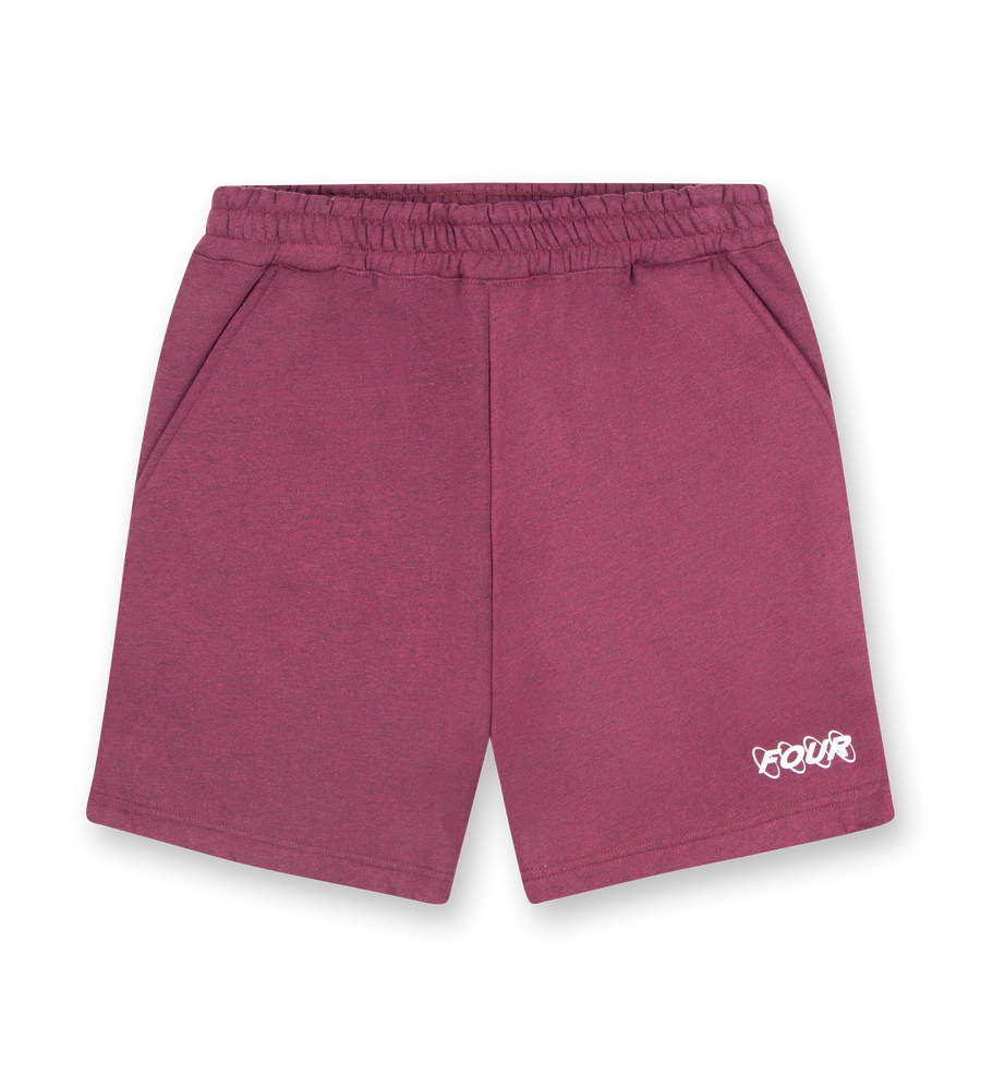 Circles Logo Shorts Red Melange