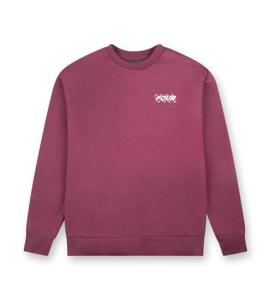 Circles Logo Crewneck Red Melange