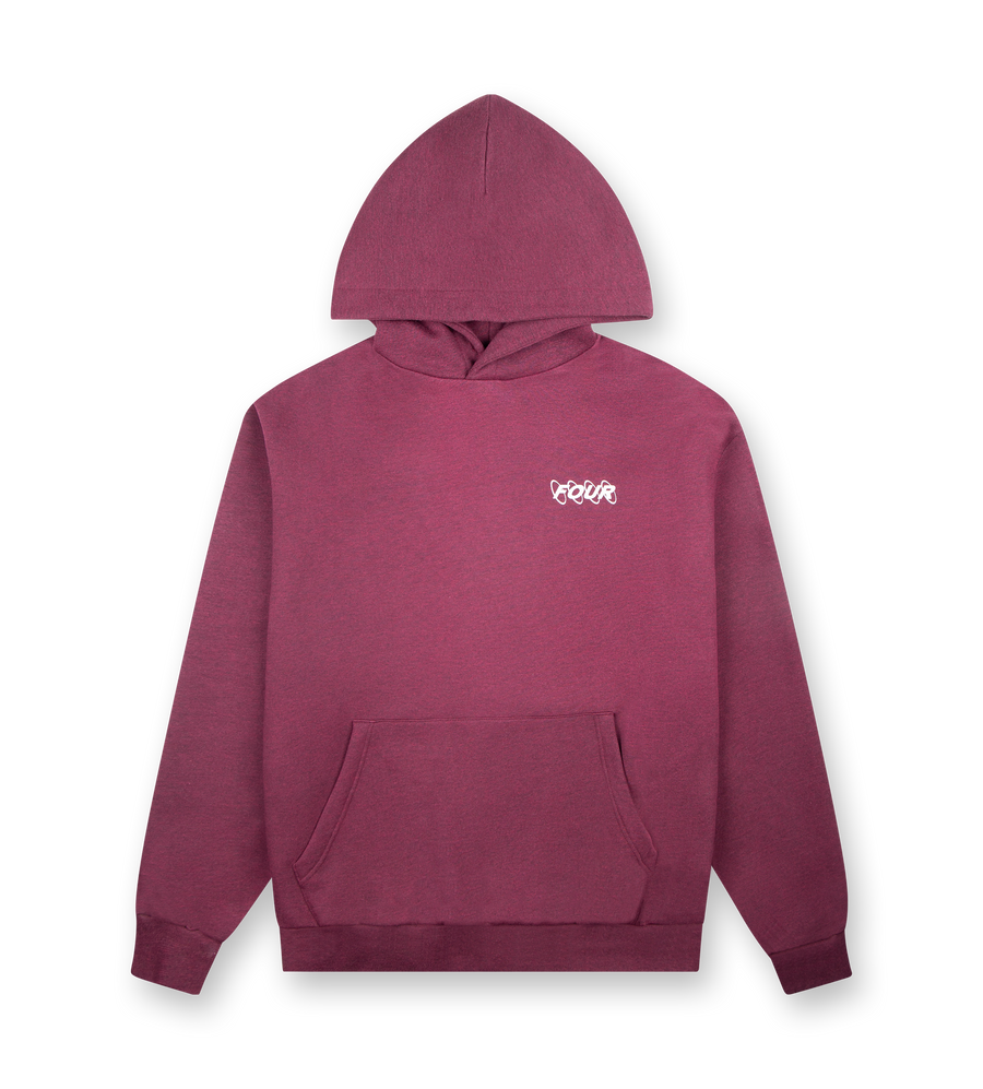 Circles Logo Hoodie Red Melange