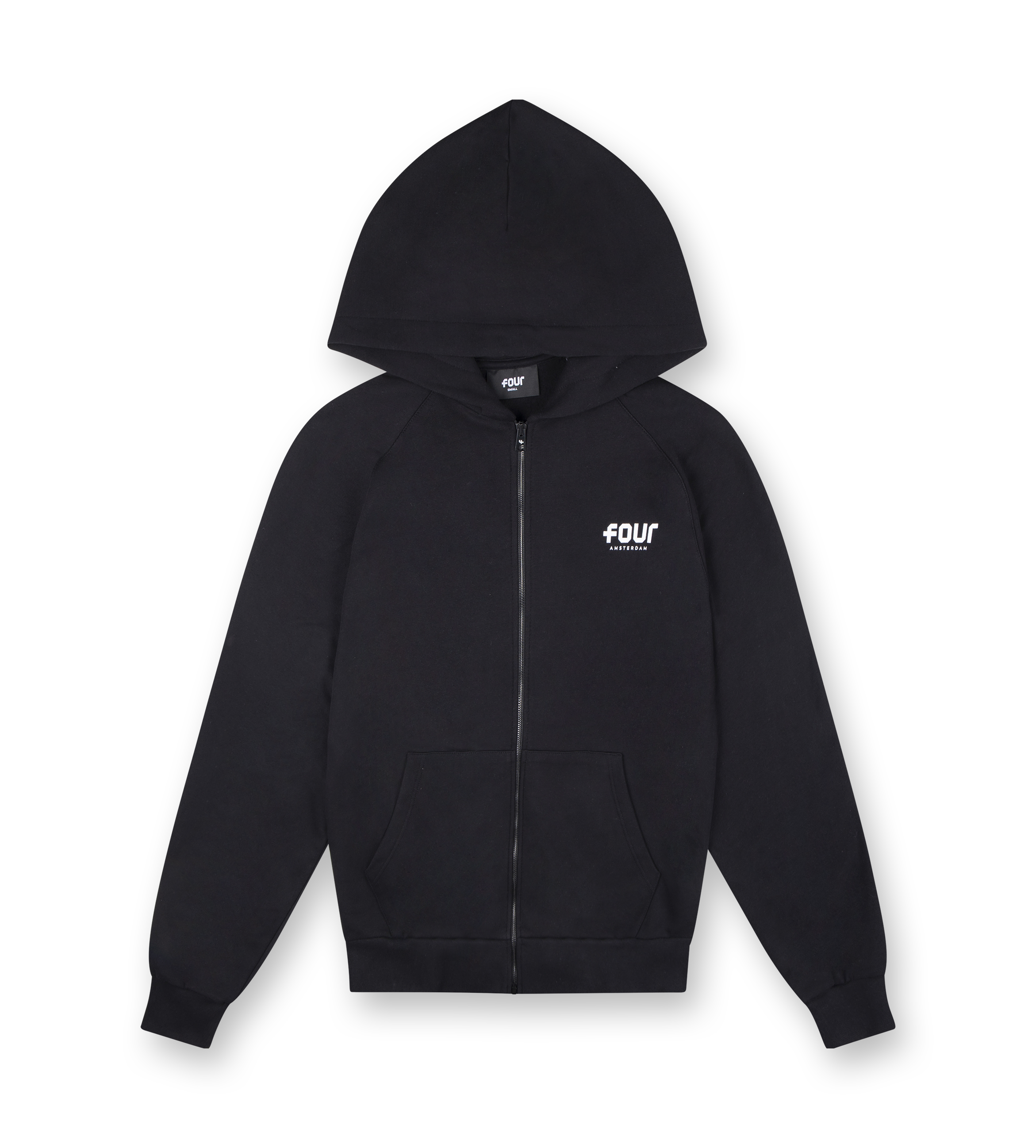 Graphic Tour Zip-Up Vest Black