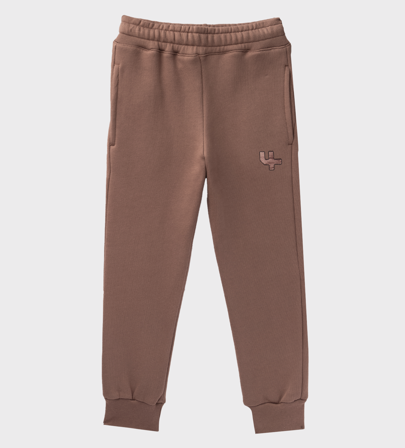 Kids Outline Logo Sweatpants Coffee Quartz