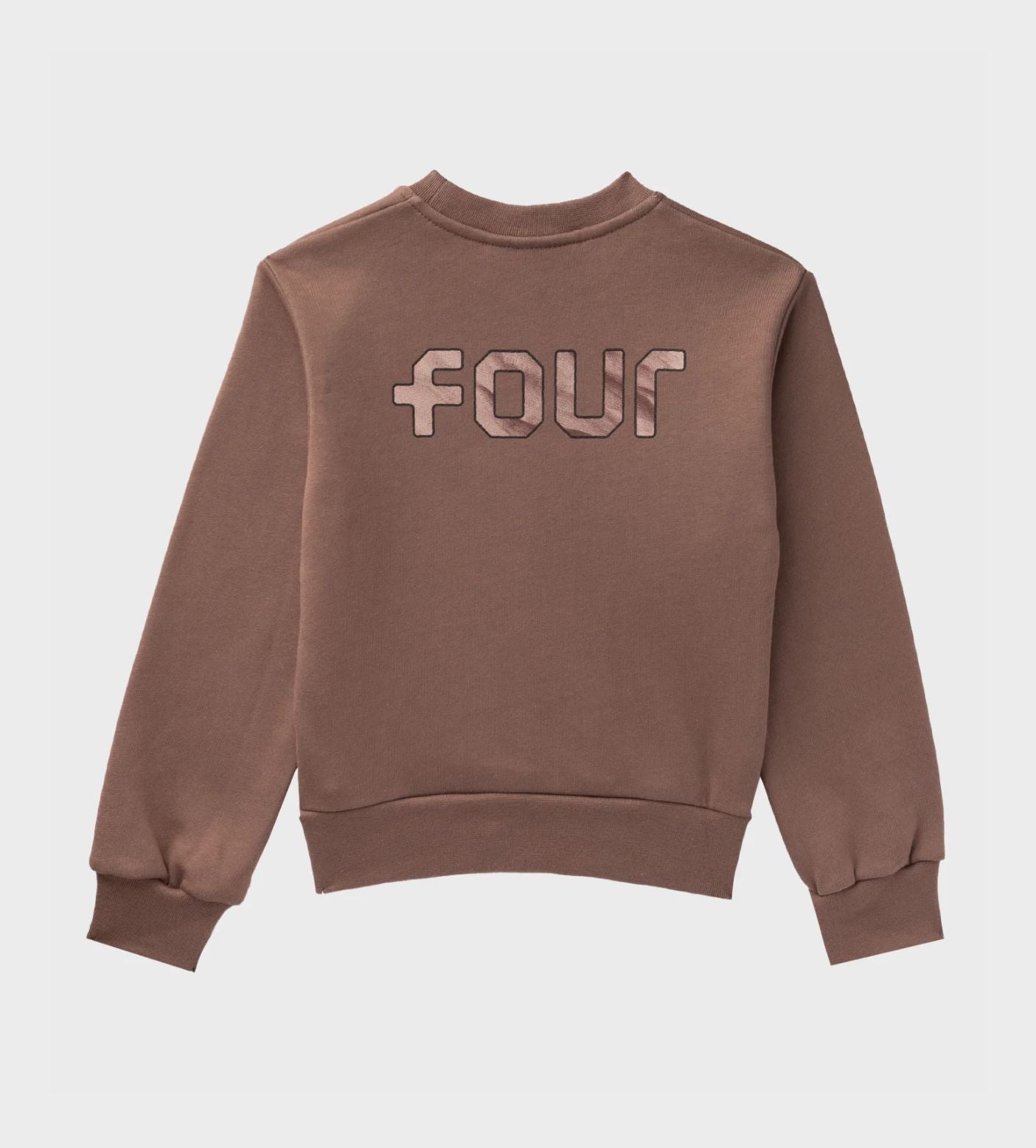 Kids Outline Logo Crewneck Coffee Quartz