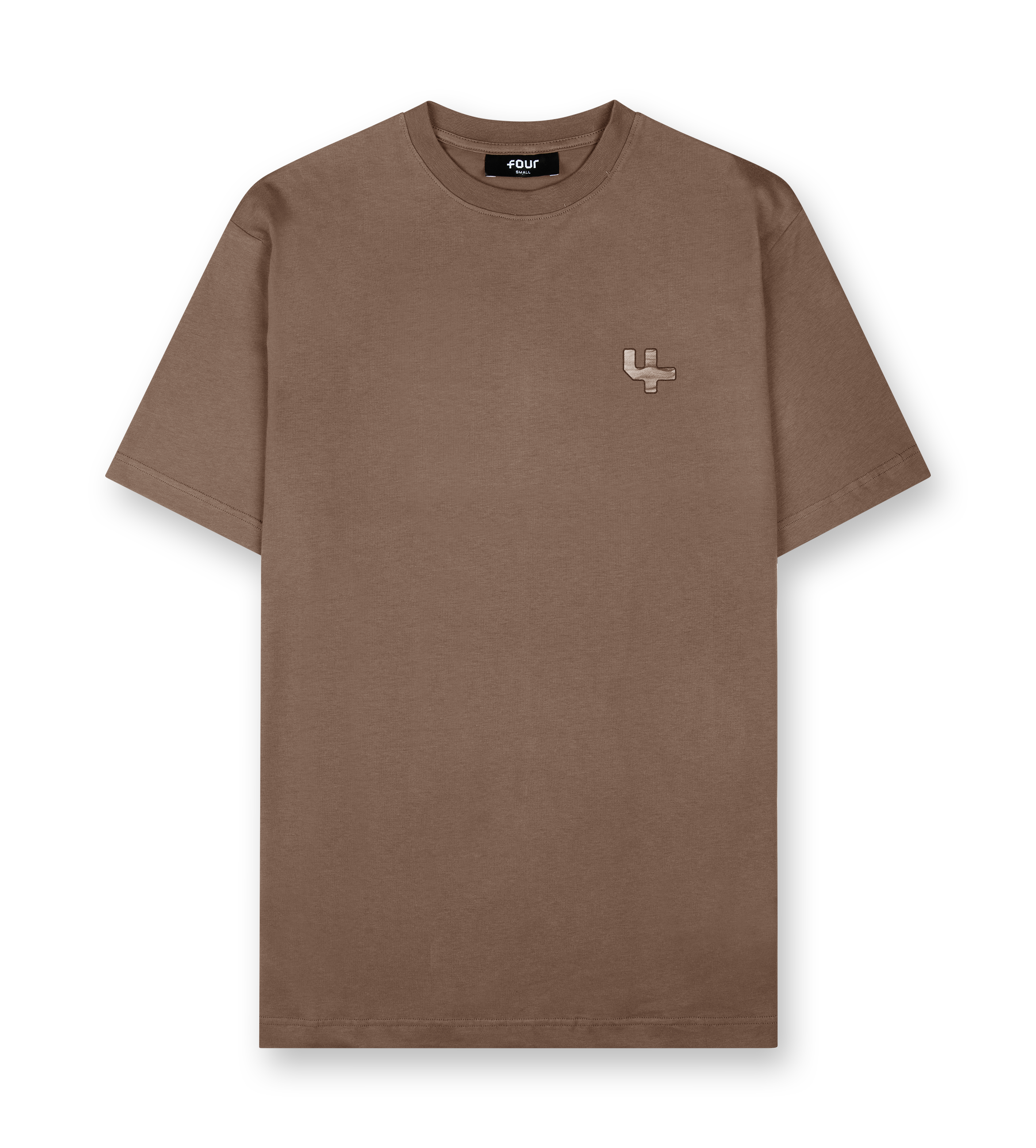 Outline Logo T-shirt Coffee Quartz