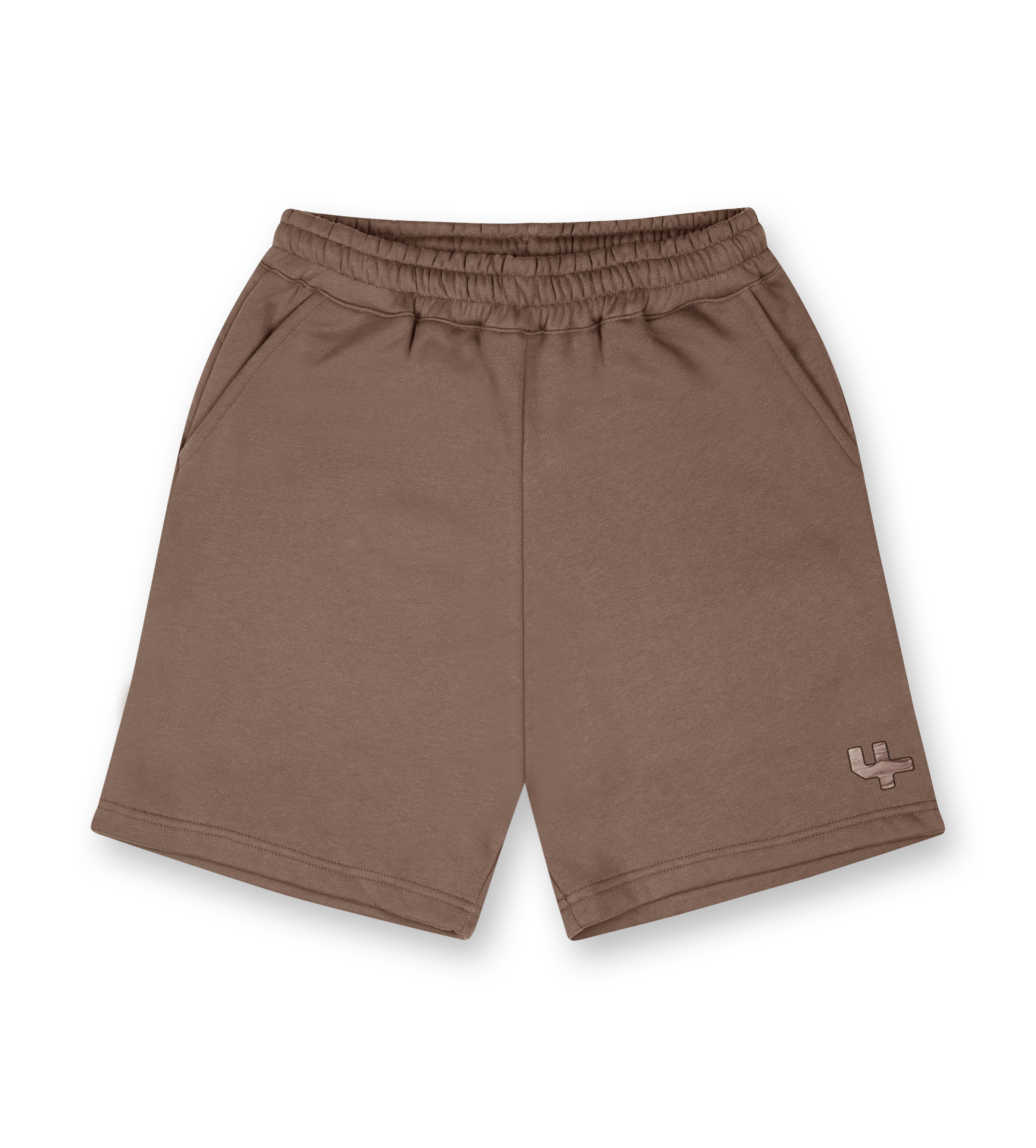 Outline Logo Shorts Coffee Quartz