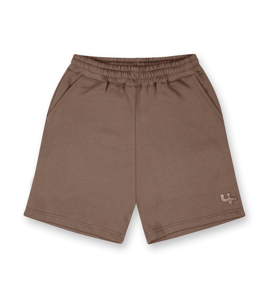 Outline Logo Shorts Coffee Quartz