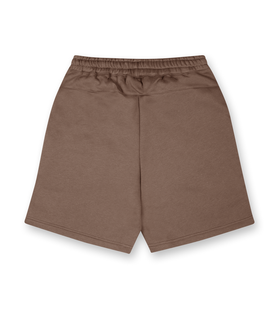 Outline Logo Shorts Coffee Quartz