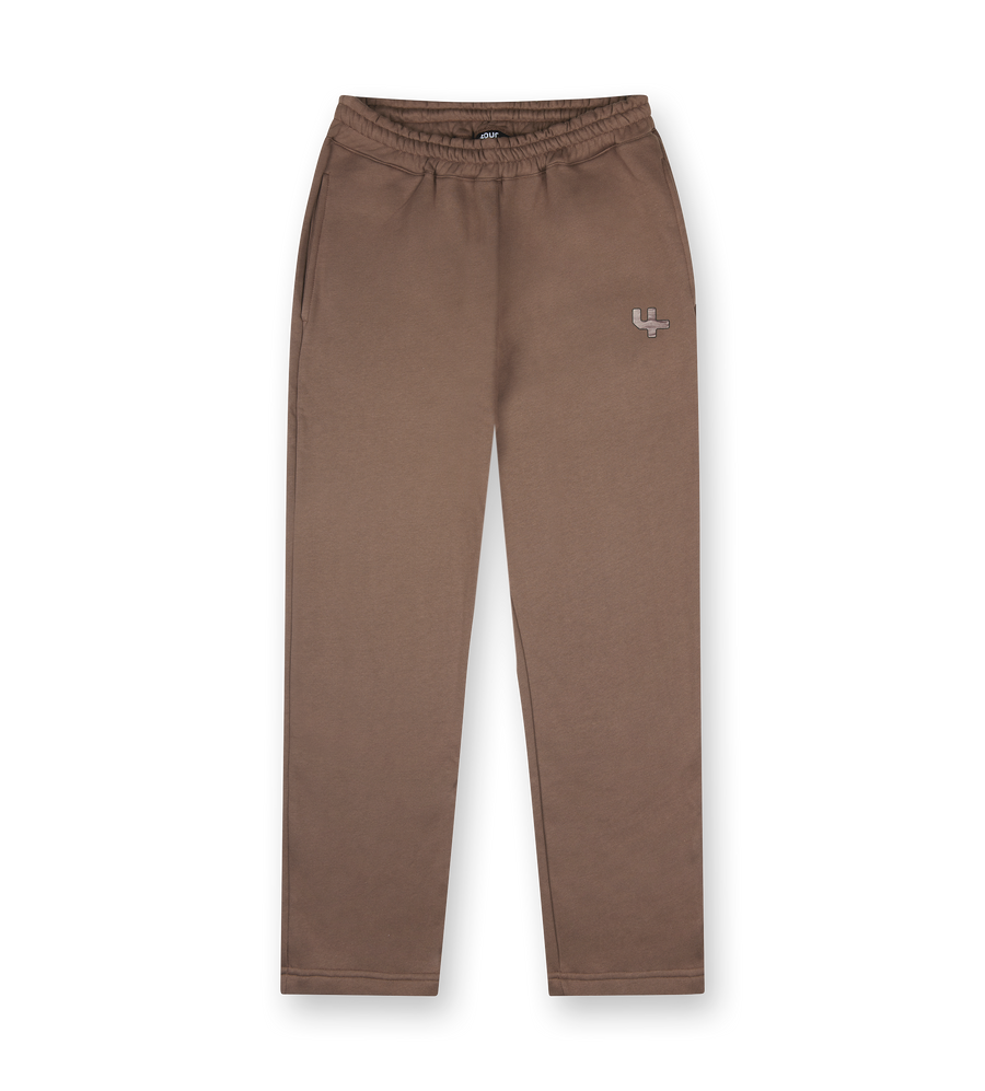 Outline Logo Straight Leg Pants Coffee Quartz