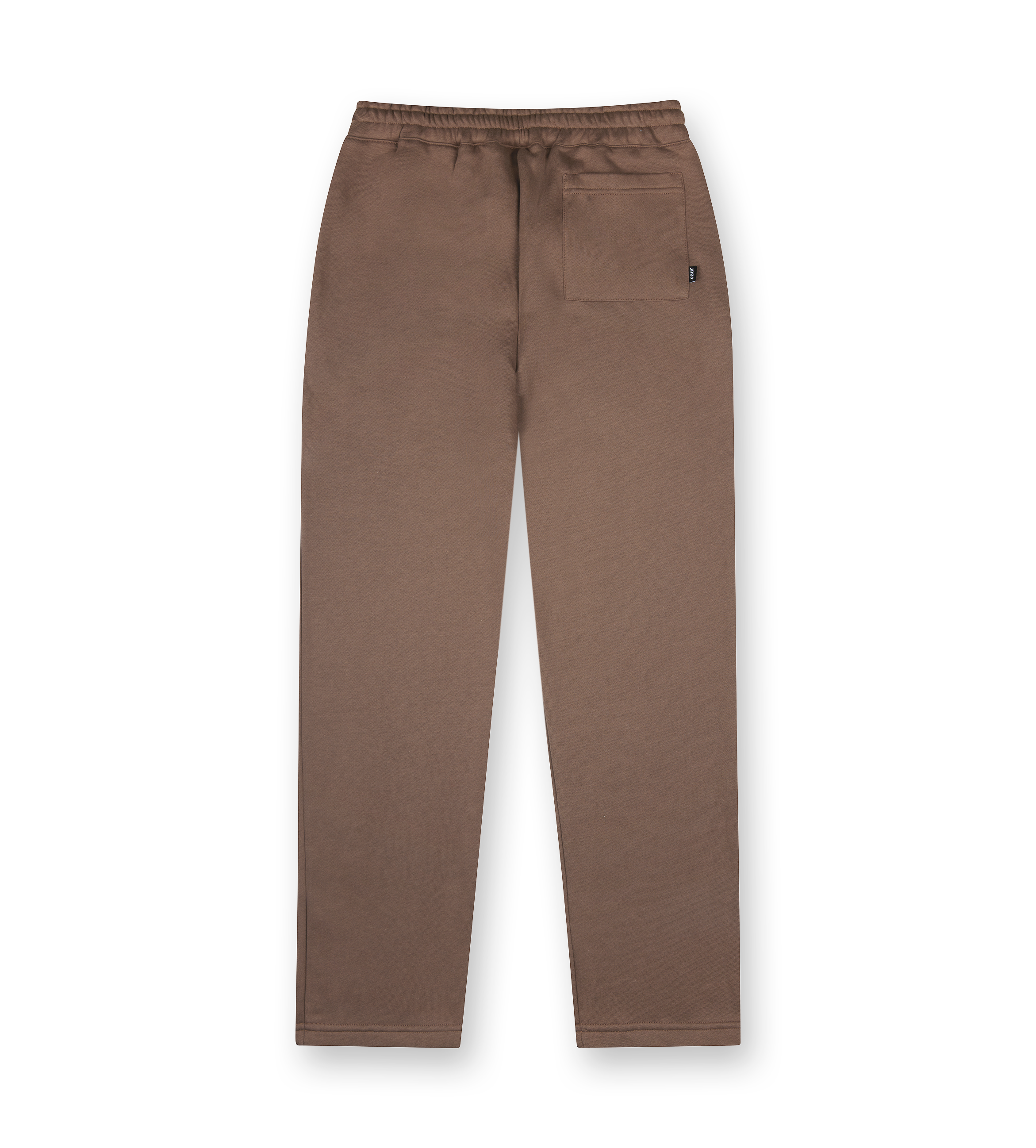 Outline Logo Straight Leg Pants Coffee Quartz