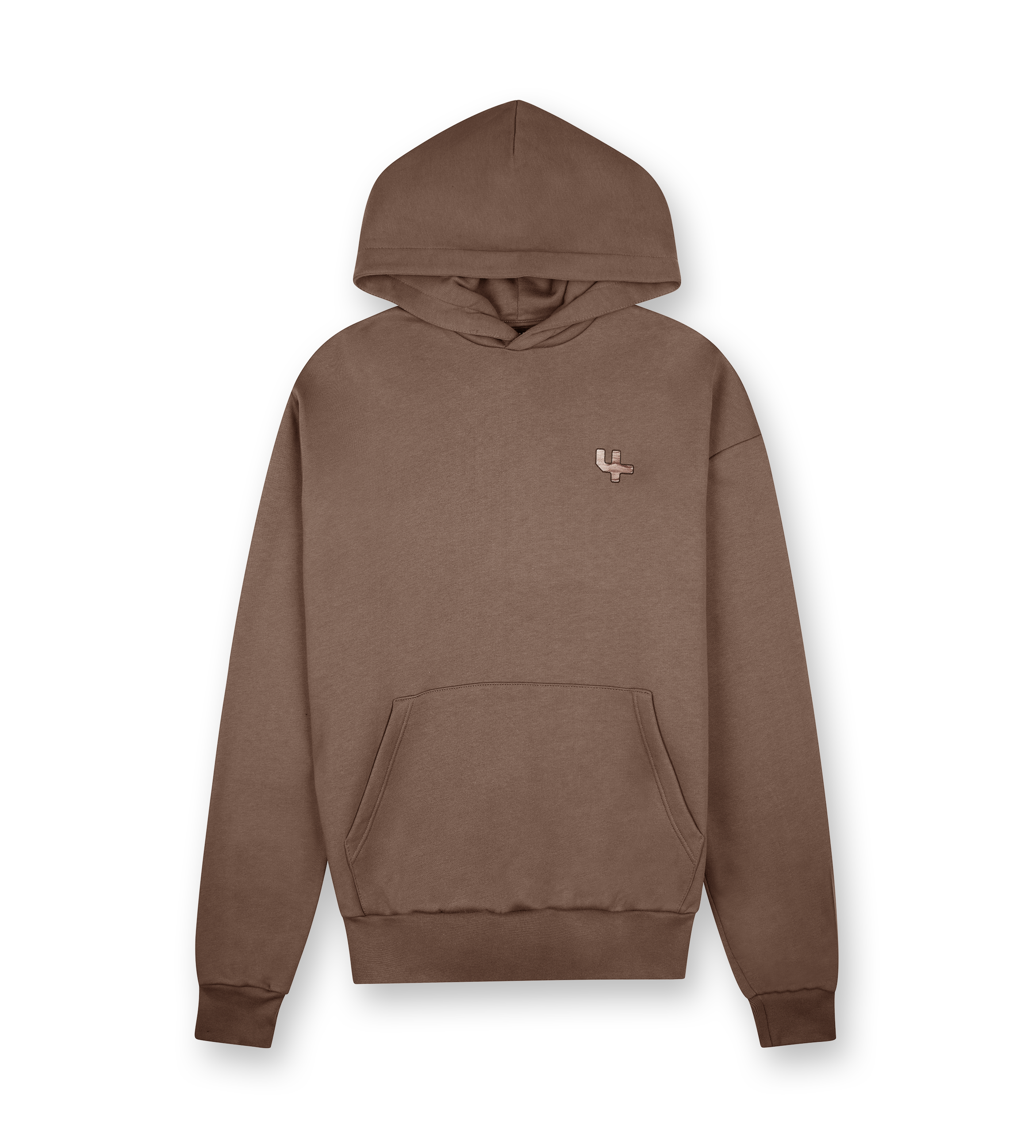 Outline Logo Hoodie Coffee Quartz