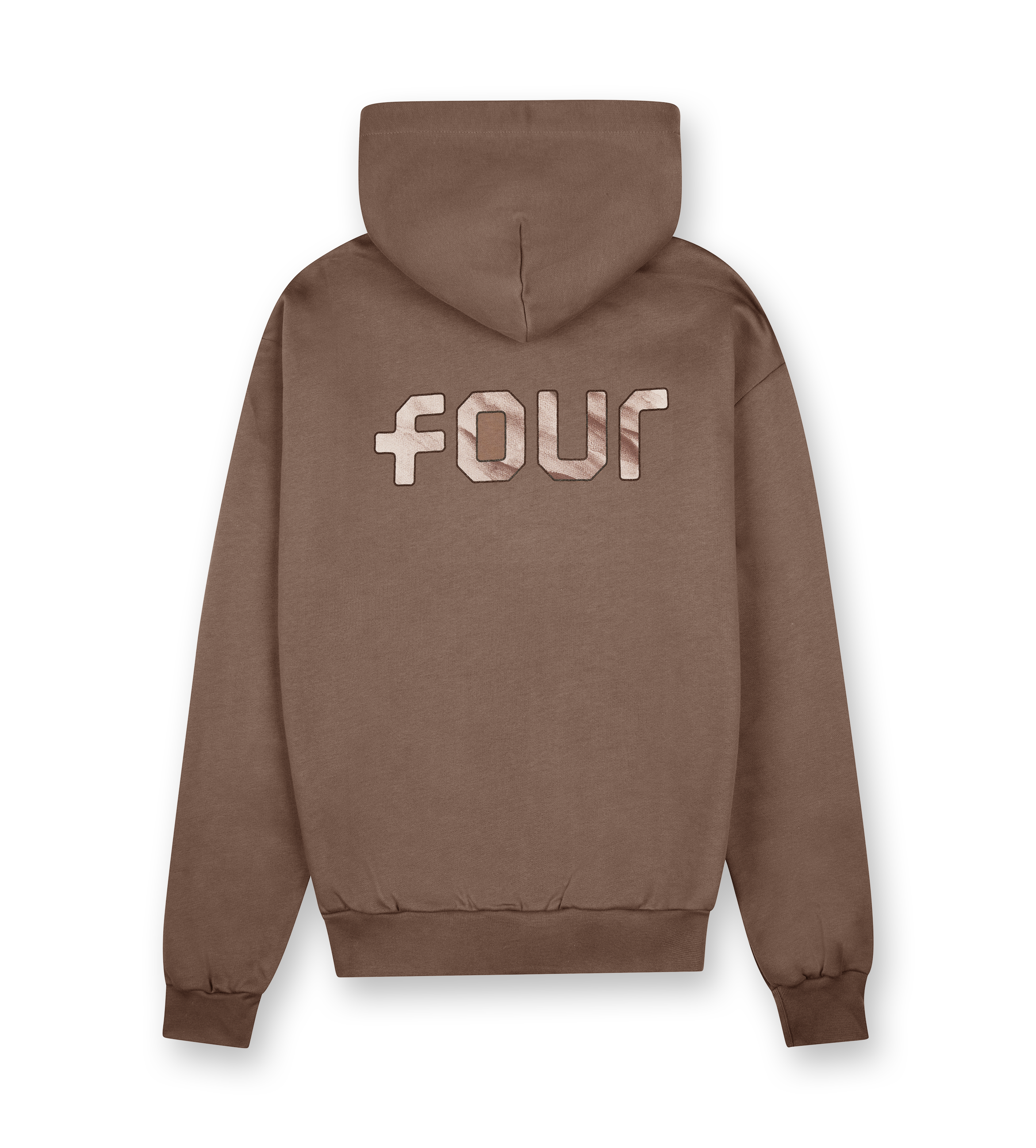 Outline Logo Hoodie Coffee Quartz