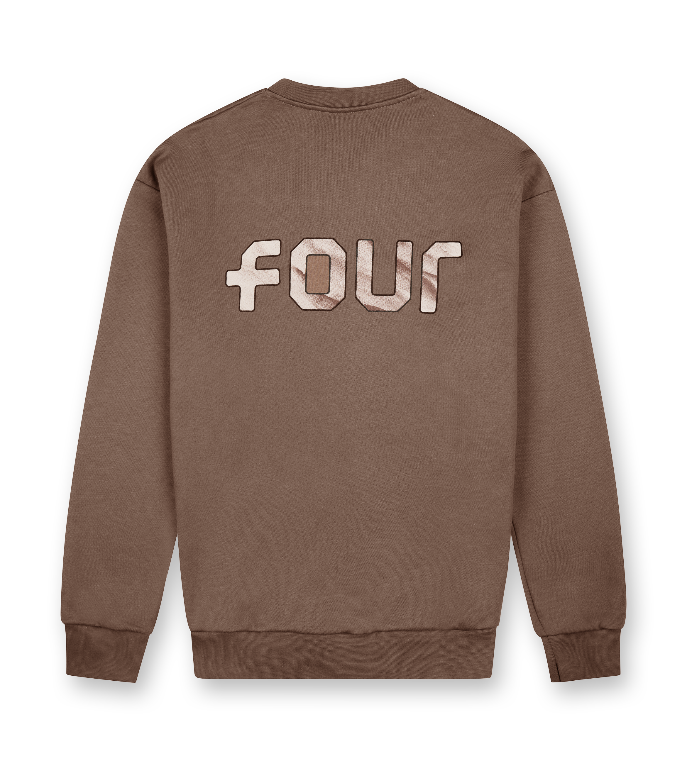 Outline Logo Crewneck Coffee Quartz