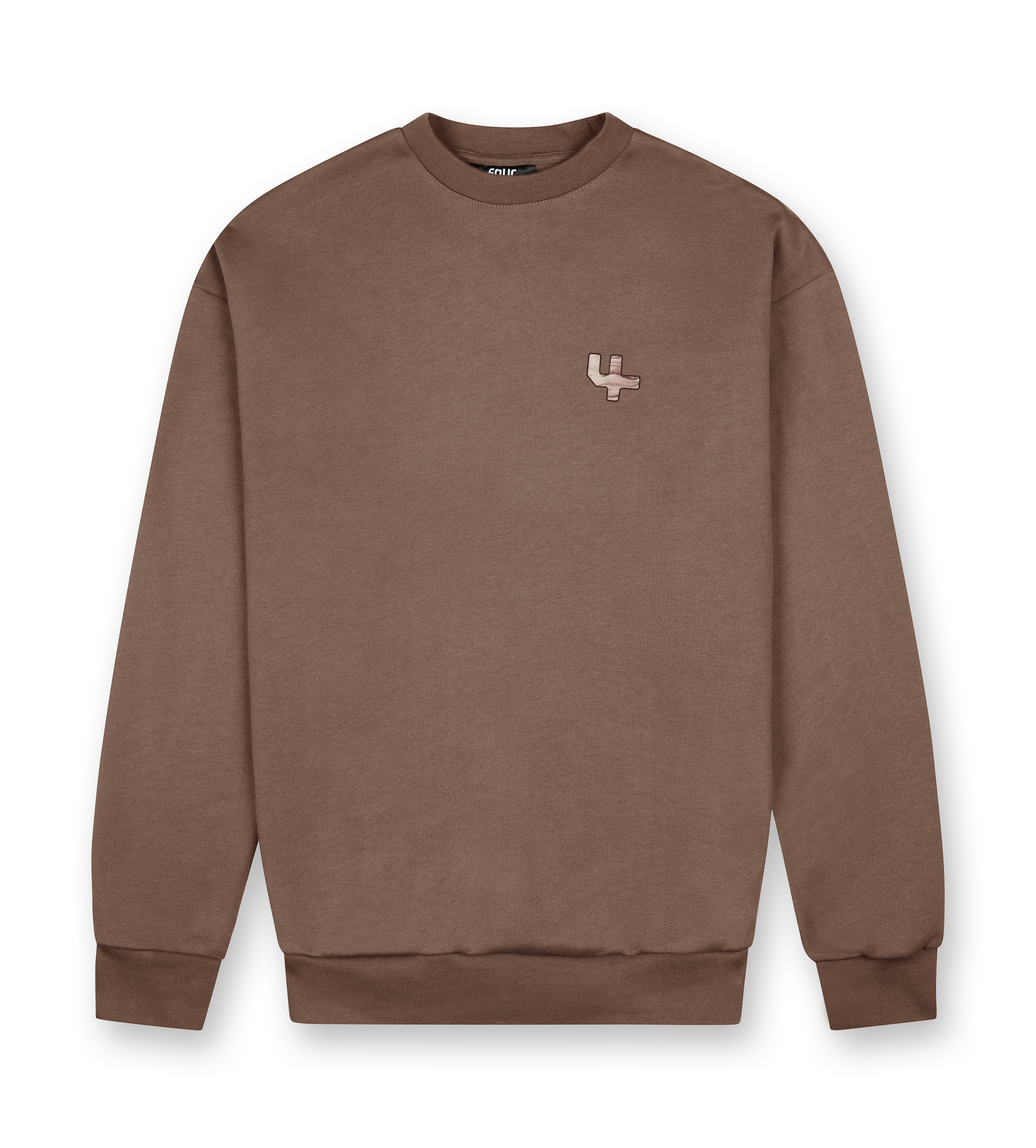 Outline Logo Crewneck Coffee Quartz