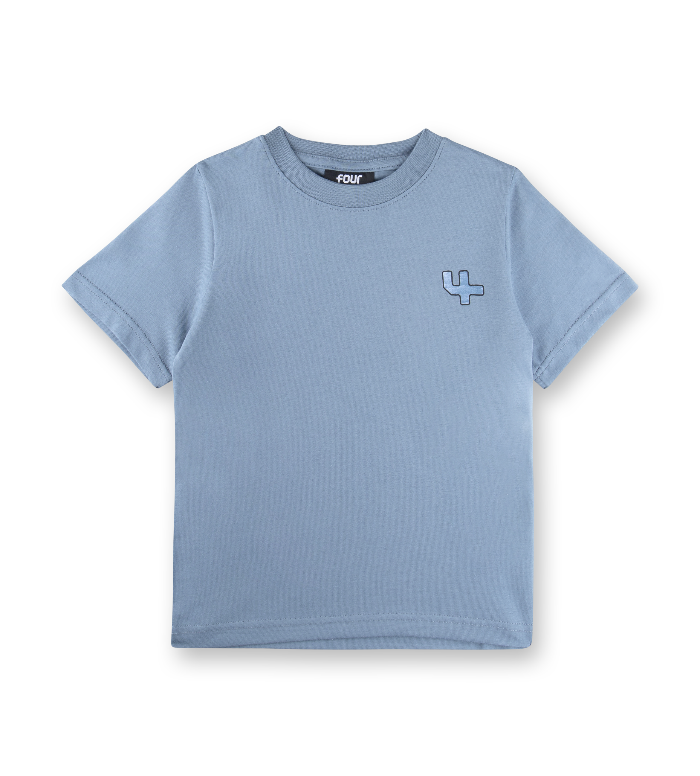 Kids Outline Logo T-shirt Celeste