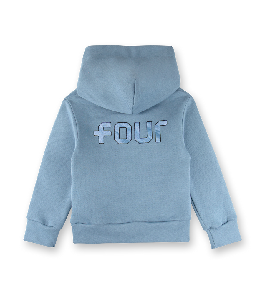 Kids Outline Logo Hoodie Celeste