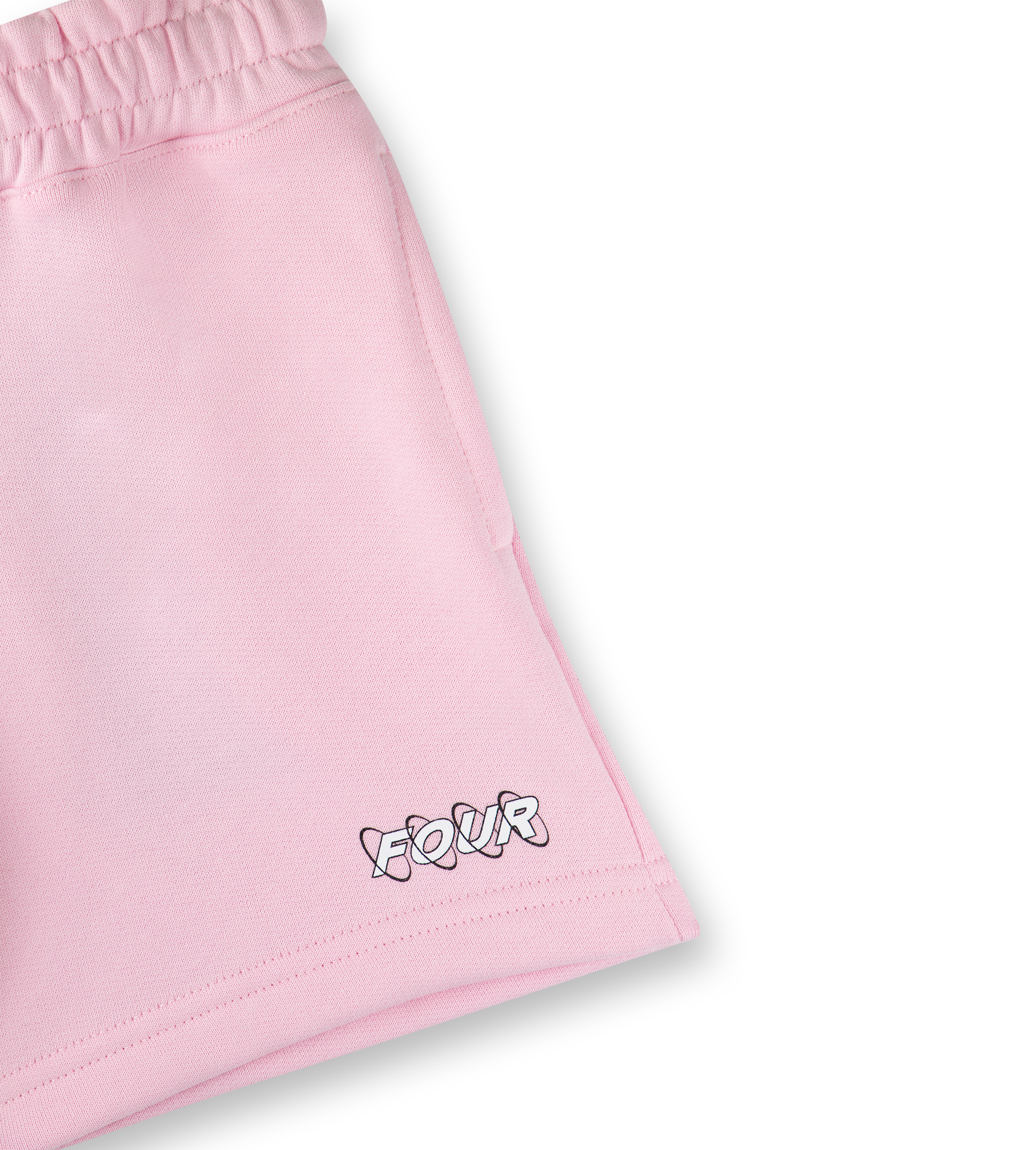 Kids Circles Logo Shorts Soft Pink