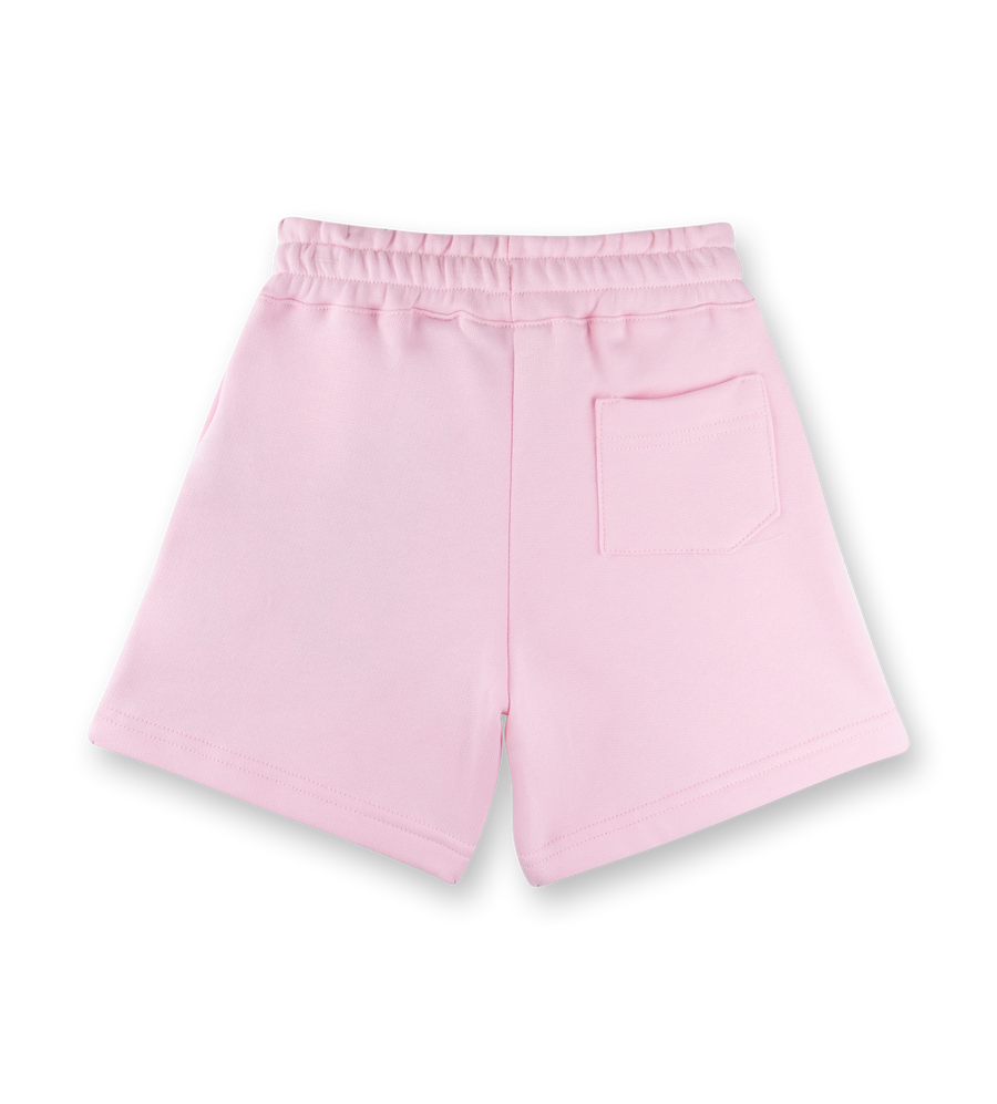 Kids Circles Logo Shorts Soft Pink