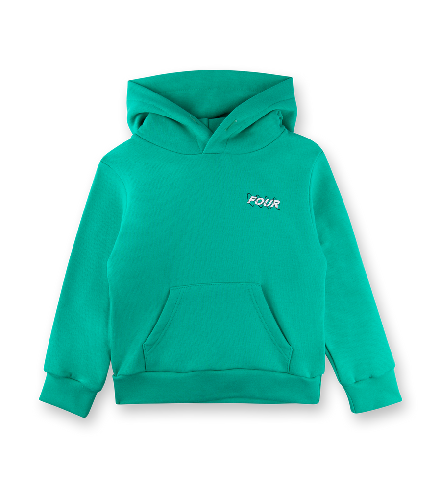 Kids Circles Logo Hoodie Vivid Green