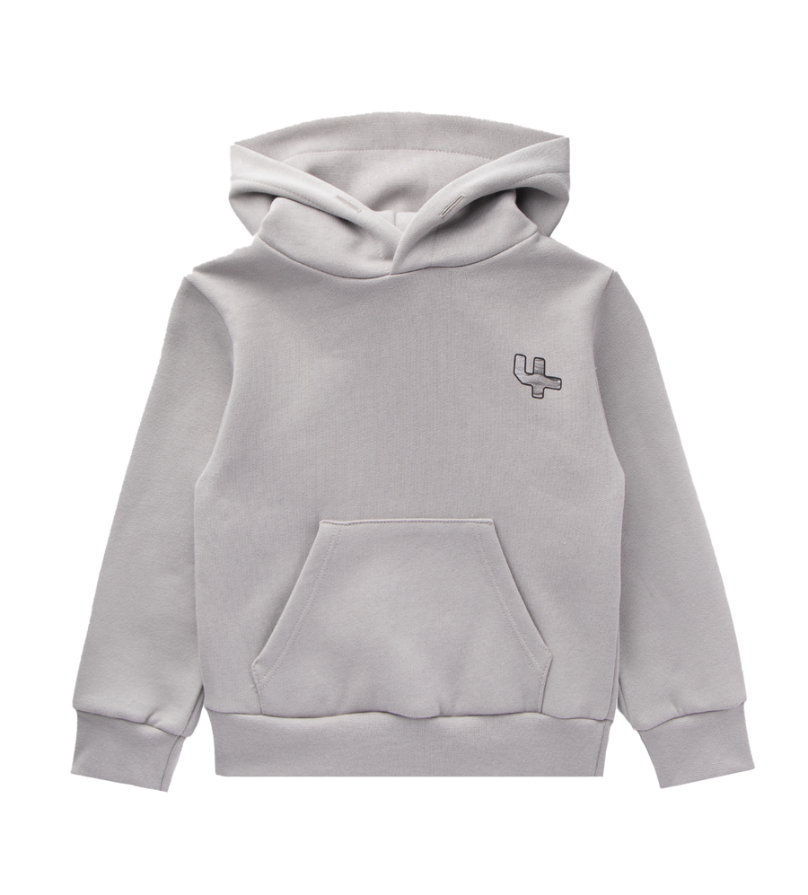 Kids Outline Logo Hoodie Limestone